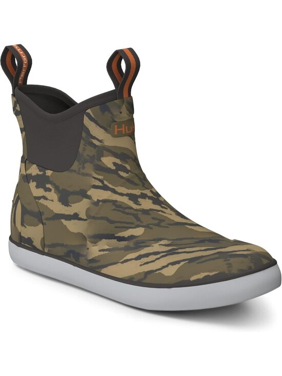 ?Men\'s Camo Mossy Oak High Top Comfortable Wide Toe Fishing Deck Boots